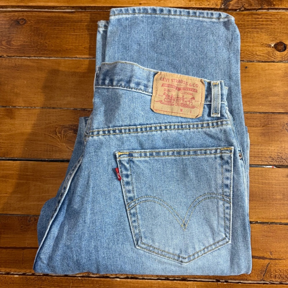 Vtg Levi's 505 Regular Fit Jeans Men 36x34 (Fit‎ 34x34) Blue Denim Straight Leg